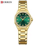 Curren ženski sat 9100 zeleno zlatni Cene