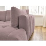 Bobochic Paris Rožnata raztegljiva/s prostorom za shranjevanje kotna sedežna garnitura (desni kot/v obliki črke L) Fuji – | Shoptok.si