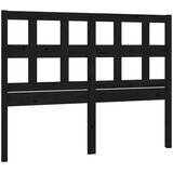 Maison Chic posteljno vzglavje - vzglavna omarica - nočna omarica črno 205,5x4x100 cm trdna borovina, (21705971) | Shoptok.si