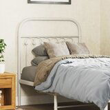 Maison Chic kovinsko posteljno vzglavje - vzglavna omarica - nočna omarica belo 80 cm, (21704860) | Shoptok.si