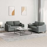 vidaXL 2-dijelni set sofa s jastucima tamnosivi od tkanine | shoptok.hr