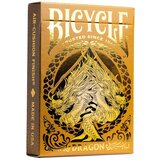 Bicycle karte ultimates - gold dragon - playing cards