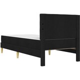  Okvir kreveta s madracem s uzglavljem Crna 90 x 200 cm tkanina | shoptok.hr