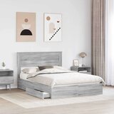  Postelja s shranjevanjem z vzglavjem Siva Sonoma 150 x 200 cm, (5000106282) | Shoptok.si