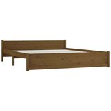  Posteljni okvir medeno rjav iz trdnega lesa 200x200 cm, (20648435) | Shoptok.si