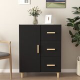 vidaXL Komoda crna 69,5 x 34 x 90 cm od konstruiranog drva Cijene