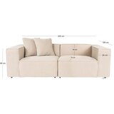Atelier Del Sofa sofa dvosed lora 2 seater peach | Eponuda.com