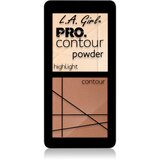 L.A. Girl Cosmetics PRO. Contour Powder paleta za konturiranje nijansa Light 5.6 g | shoptok.hr