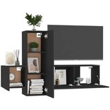 3-dijelni set TV ormarića crni od iverice | shoptok.hr