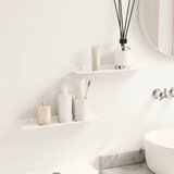  Lebdeća polica Zidne 2 pcs Bijeli 40 x 8,5 x 2,5 cm Čelik | shoptok.hr