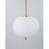 Nova Luce Bijela/mjedena staklena viseća svjetiljka ø 30 cm Lato – | shoptok.hr