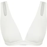 Trendyol Ecru Triangle Cut Out/Window Bikini Top