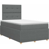  Boxspring krevet s madracem Tamnosiva 120 x 200 cm Tkanina | shoptok.hr