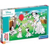 Clementoni Disney+ klasike: 101 Dalmatinec 24-delna maxi supercolor sestavljanka - | Shoptok.si