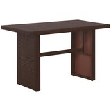  3-dijelni bistro set od poliratana s jastucima smeđi | shoptok.hr