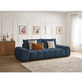 Bobochic Paris Temno modra sedežna garnitura iz šenilje 278 cm Everest – | Shoptok.si