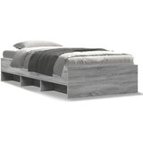 Furnova Posteljni okvir siva sonoma 75x190 cm inženirski les, (21943083) | Shoptok.si