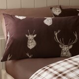 Catherine Lansfield Tamno smeđa posteljina za bračni krevet 200x200 cm Stag – | shoptok.hr