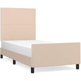  Okvir za krevet s uzglavljem cappuccino 80x200 cm umjetna koža Slike