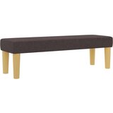  Krevet s boxspringom s madracem i klupom Tamnosmeđi 200x200 cm Tkanina | shoptok.hr