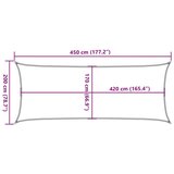  Jedro protiv sunca boje pijeska 4 5x2 m 100 % poliester Oxford | shoptok.hr