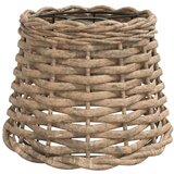 vidaXL Senčilo za stropno svetilko rjavo Ø20x15 cm pleteno | Shoptok.si