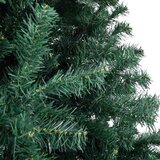 vidaXL Umjetno praznično drevo s svetlobami in kroglicami Zelena | Shoptok.si