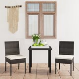  3-dijelni vrtni blagovaonski set od poliratana crni | shoptok.hr