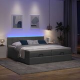 vidaXL Okvir kreveta s madracima tamnosivi 160x200cm od tkanine Cijene
