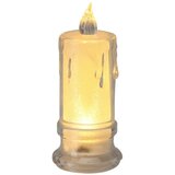  dekorativna led sveča ø 4,7 cm x 11 cm transparentna | Shoptok.si