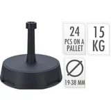  Podstavek za senčnik 19-38 mm, 15 kg, antracit, Koop.