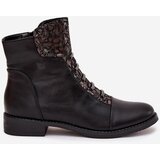 Boto Insulated women's ankle boots flat heel flowers black Labise | shoptok.hr