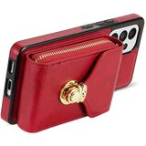 INORCO Ovitek za telefon Crossbody za Samsung Galaxy A52 4G/5G/A52s 5G, PU usnje + TPU držalo za kartico z zadrgo, pokrov s stojalom, (22035987) | Shoptok.si