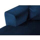 Cosmopolitan Design Plava baršunasti sklopiva/s prostorom za odlaganje kutna garnitura (s desnim kutom/u obliku slova "U") Kyoto – | shoptok.hr