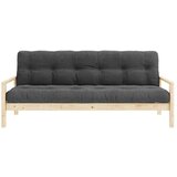 Karup Design Crna/antracitno siva sklopiva sofa 205 cm Knob – Cijene