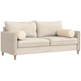 vidaXL Blazine 2 pcs krema Ø 25 x 70 cm Žametna tkanina | Shoptok.si