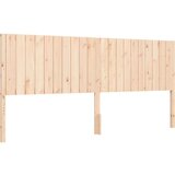  Okvir kreveta s uzglavljem 200 x 200 cm od masivnog drva | shoptok.hr