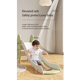 Premium Stil Dečiji tobogan sa košem zeleno beli | ePonuda.com