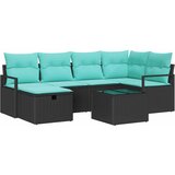  Set sofe s jastukom s pohranom Crna poliratan | shoptok.hr