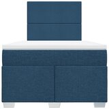  Krevet s oprugama i madracem plavi 120 x 200 cm od tkanine | shoptok.hr