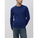 Reserved Strukturirani pamučni džemper - indigo | shoptok.hr
