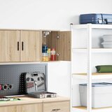 vidaXL Garažna stenska omara Ustvarjen les sonoma hrast | Shoptok.si