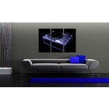  Ručno slikane slike na platnu na platnu POP Art DJ 3-dijelna () | shoptok.hr