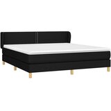  s oprugama i madracem crni 160x200 cm od tkanine | shoptok.hr