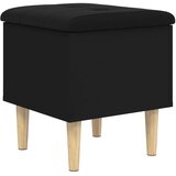  Klupa za pohranu crna 42 x 42 x 46 cm od konstruiranog drva | Eponuda.ba