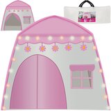  Otroški oxford šotor roza 130cm + LED girlanda | Shoptok.si