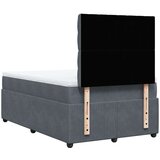  Krevet box spring s madracem tamnosivi 120 x 190 cm baršun | shoptok.hr
