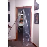  ZIP Protiprašna zaščita za vrata 120x220 cm z zadrgo za večkratno uporabo | Shoptok.si