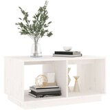  Klubska mizica bela 80×50×40 cm trdna borovina, (20715745) | Shoptok.si