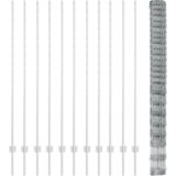 vidaXL Postovi za ograde 22 kom U-Channel 160 cm galvanizirani čelik | shoptok.hr